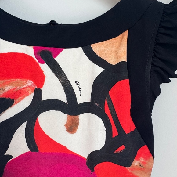 EUC SHAN Black Frida Elegant high-neck one-piece SZ 8 - Picture 5 of 10